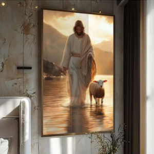 Quadro Jesus passos do cordeiro