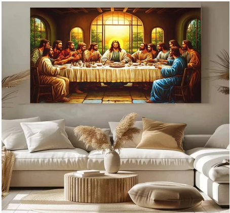 Quadro Santa Ceia de Jesus Cristo